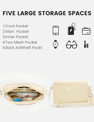 محفظة سفر صغيرة من Mum's Memory محفظة نسائية طويلة تمر بالجسم بحزام طويل للنساء مع حقيبة يد من النايلون المقاوم للماء in Kuwait