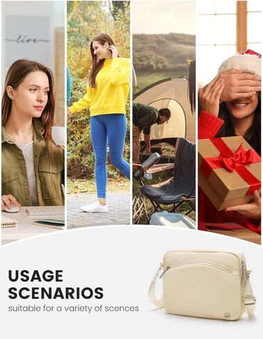 محفظة سفر صغيرة من Mum's Memory محفظة نسائية طويلة تمر بالجسم بحزام طويل للنساء مع حقيبة يد من النايلون المقاوم للماء in Kuwait