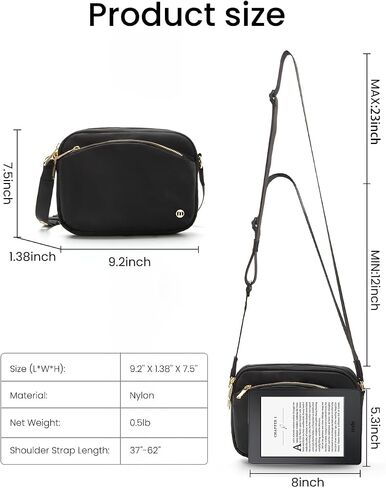 Mum's memory Small travel purse Women Crossbody purse Long Strap Crossbody Bag for Women With Waterproof Nylon Handbag in Saudi Arabia