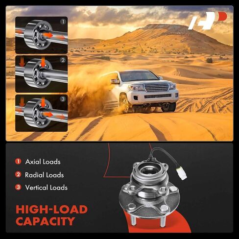 A-Premium 2 × محمل العجلات الخلفية ومجموعة المحور مع ABS و5 عروات متوافقة مع سوزوكي SX4 2007-2013، الدفع الرباعي فقط in Saudi Arabia