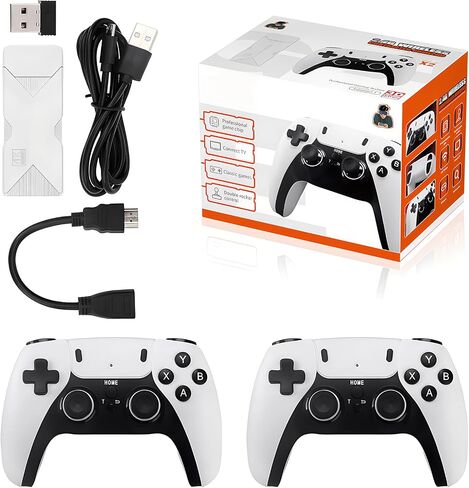 Kothab Retro Game Console Wireless Nostalgia Game Dongle with 4K High Definition HD Output,9 Classic Emulators,Built in 20000+ Games,Plug and Play Video Game Dongle (Upgrade) in Saudi Arabia