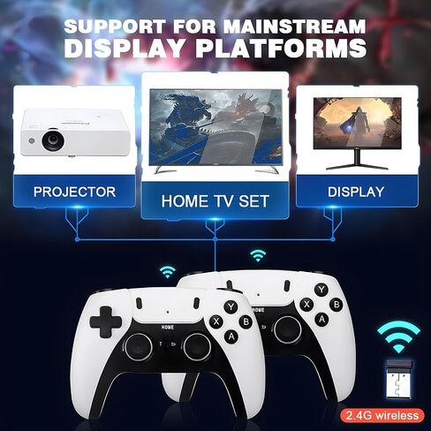 Kothab Retro Game Console Wireless Nostalgia Game Dongle with 4K High Definition HD Output,9 Classic Emulators,Built in 20000+ Games,Plug and Play Video Game Dongle (Upgrade) in Saudi Arabia