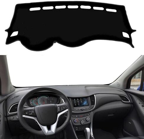 Rifoda Dash Board Cover Fit for Chevy Chevrolet Trax 2017 2018 2019 2020 2021 Dashboard Cover Mat Non-Slip Pad Carpet Sunshield Protector (Black Edge) in Kuwait