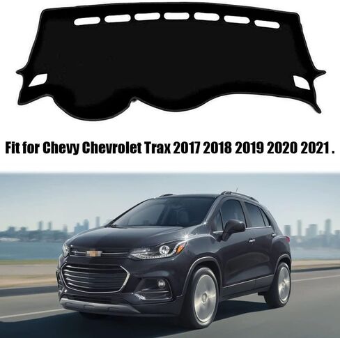 Rifoda Dash Board Cover Fit for Chevy Chevrolet Trax 2017 2018 2019 2020 2021 Dashboard Cover Mat Non-Slip Pad Carpet Sunshield Protector (Black Edge) in Kuwait