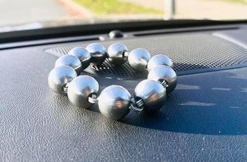 Big Simran Manke Beads Punjabi Kada Sikh Kada Made Of Sarbloh | Sarb Loh | Men Kada | Tarsem Jassar Style | Mossewala style Kada Sikh Accessory Sikh Bracelet Heavy Kada Big Kara Karha in Saudi Arabia