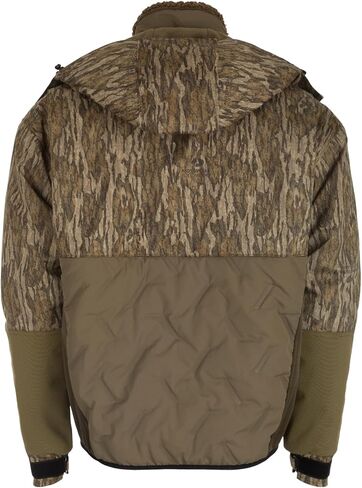 سترة صيد Drake Waterfowl الرجالية LST Guardian Flex Double Down Eqwader بسحاب كامل، سترة صيد معزولة مقاومة للماء مع غطاء للرأس in Saudi Arabia