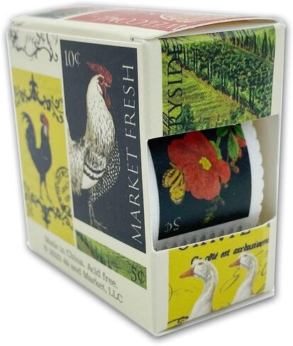 Postage Washi Tape Roll - Vintage Artistry Countryside in Saudi Arabia