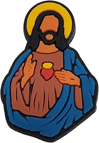 سحر الأحذية المسيحية يسوع الله المبارك لطيف الكرتون PVC سحر الملحقات الأحذية الديكور للبالغين النساء الرجال هدايا عيد ميلاد حزب صالح in Kuwait