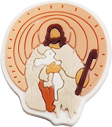 سحر الأحذية المسيحية يسوع الله المبارك لطيف الكرتون PVC سحر الملحقات الأحذية الديكور للبالغين النساء الرجال هدايا عيد ميلاد حزب صالح in Kuwait