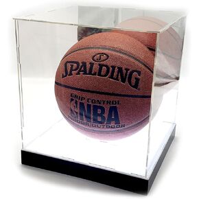 LED Lights Full Size Football Helmet Sneakers Mirror Memorabilia Storage Box with Base Dustproof Acrylic Display Case Showcase Box UV Protection