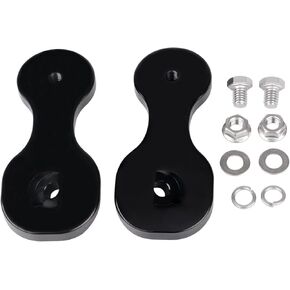 Black Motorcycle Rear View Mirror Brackets Adapter Compatible with Harley Touring Batwing Bagger Electra Glide Street Glide Tri Glide Ultra Limited 2014-2021