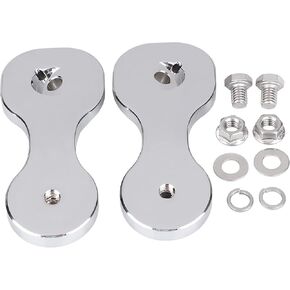 Black Motorcycle Rear View Mirror Brackets Adapter Compatible with Harley Touring Batwing Bagger Electra Glide Street Glide Tri Glide Ultra Limited 2014-2021