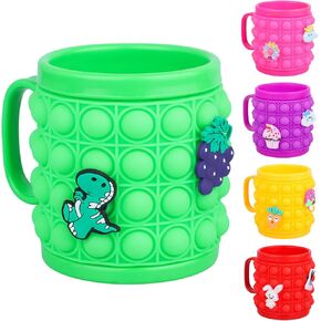 Cartoon Mugs for Kids, Birthday Gifts for Boys Girls Birthday Party Favors Supplies Decor - One Piece (Red)