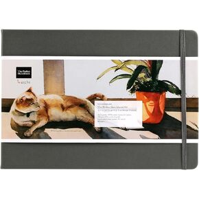 Etchr Perfect Sketchbook - A4 Landscape - Cold Press Mixed Media 100% Cotton Sketchbook - Hardcover Drawing Book - Hardcover Sketchbook 8.3"x11.7" with 44 Pages