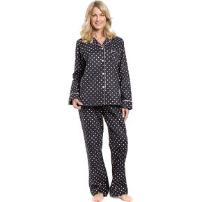 Noble Mount Flannel Pajamas Women, 2Pc Pajama Set for Women, Winter Pajamas for Women