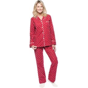 Noble Mount Flannel Pajamas Women, 2Pc Pajama Set for Women, Winter Pajamas for Women