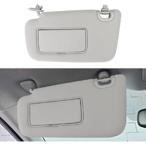 INTGET Driver Side Sun Visor for Nissan Sentra 2013 2014 2015 2016 2017 2018 2019 Accessories Cloth Car Sun Protection Visors Replacement with Mirror (for Light Version)