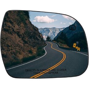 Passenger Side Mirror Replacement for Toyota Sienna 2011 2012 2013 2014 2015 2016 2017 2018 2019 - Right Side Mirror Glass, Rear View Mirrors Glass with Power Heated & Blind Spot