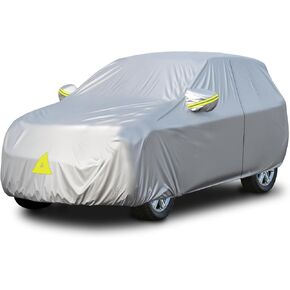 Seal Skin Covers SUV Car Cover Waterproof All Weather Automotive Outdoor Car Cover UV Protection Snowproof Windproof Heavy Duty Cover with Zipper Universal Fit for SUV Jeep (191-200 inch)