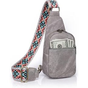 Small Sling Bag for Women Waterproof PU Leather Crossbody Shoulder Bag Trendy Purse Fanny Packs Chest Backpack in Saudi Arabia