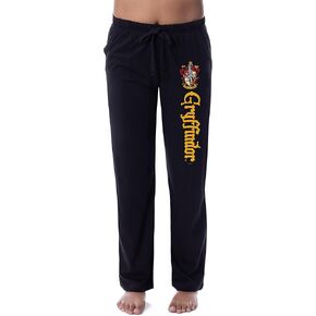 Harry Potter Men's House Crest Pajama Pants - Gryffindor, Slytherin, Ravenclaw, Hufflepuff, Hogwarts