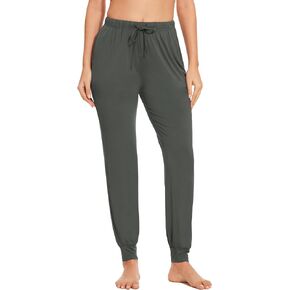 Bamboo Viscose Pajama Bottoms Women Drawstring Waist Pajama Pants with Pockets