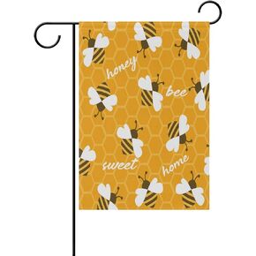 VIKKO Silhouette of Dog Cat Moon Starry Night Garden Flag Small Yard Flag Double-Sided Welcome Polyester Yard Banner for Outdoor Home Decor - 12 x 18 Inch