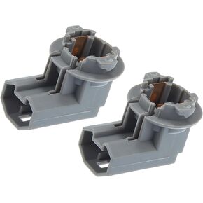 Motoforti Tail Brake Light Lamp Bulb Socket Holder, for Toyota RAV4 2013-2016, Plastic, 81275-12501/8127512500, Gray, 2 Pcs