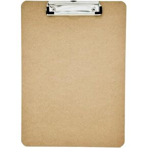 Clipboard Set of 6, Suitable for Classroom, Students, Children, A4 Standard clipboard Size 9‘ x 12.5’ with Thin Clips, Office Supplies, School Supplies.