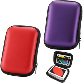 2 Pcs Card Game Case Playing Card Holder for UNO Soft Cloth Playing Card Case Waterproof Card Storage for Outdoor Gaming or Camping