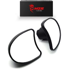 MZS Motorcycle Fairing Mount Mirrors, 10mm Touring Inner Rear View Fairing Mirror Compatible with Electra Glide 2014-2024 | Street Glide 2014-2023 | Tri Glide 2014-2024 | Revival FLH 2021
