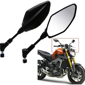 Motorcycle Mirrors for Yamaha FZ07 FZ-09 FZ8 FJ-09 MT-10 MT-25 FZ-10 FZ6 Fazer FZ6R XJ6 XSR700 XSR900 ABS XJR1200 XJR1300 XV950 10MM Reverse Side Mirrors