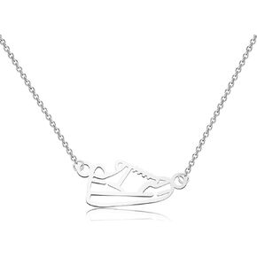OKEYCH Cross Country Running Lover Gift Running Shoe Necklace Cross Country Coach Jewelry Cross Country Team Gift
