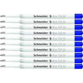 Schneider Eco 725, Giant Refill, M (Medium), ISO Format G2, Blue Ink (172513)