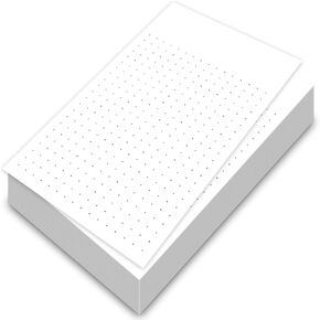 White Dot Grid Vertical Index Cards, 3" X 5" Inches | 300 Sheets Per Pack
