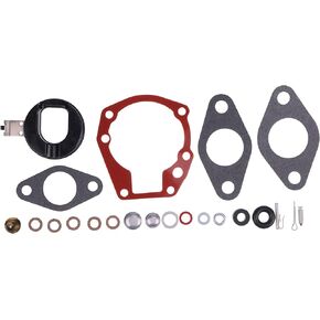 439071 Carburetor Rebuild Repair Kit with Float Compatible With Johnson Evinrude 1.5-20 HP Replaces 439071 0439071 18-7043 383052 398532