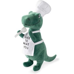 Fringe Studio Plush Pet Toy with Squeaker, King of The Grill (289624), Multicolor Large