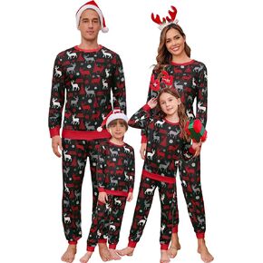 iClosam Family Christmas Pajamas Matching Sets Christmas Pjs Sleepwear Xmas Jammies for Women/Men