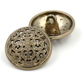 11 pcs Hollow Metal Suits Button Set, for Blazer, Suits, Sport Coat, Uniform, Jacket,Bronze,Q2027