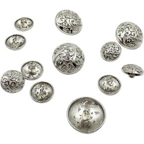 11 pcs Hollow Metal Suits Button Set, for Blazer, Suits, Sport Coat, Uniform, Jacket,Bronze,Q2027