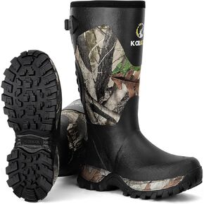 Kalkal Snake Boots for Men, Hunting Boots Waterproof Insulated Outdoor Rubber Boots, with 5mm Neoprene Anti-slip Snake Boots for Hunting Working Farming Gardening Fishing