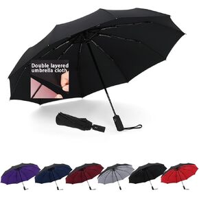 Windproof Travel Umbrella, Automatic Umbrellas for Rain, Compact Umbrella, Travel Umbrella Compact, Windproof Umbrella in Kuwait