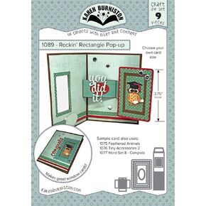 KB Riley Karen Burniston Dies-Rockin' Rectangle Pop-Up, Silver
