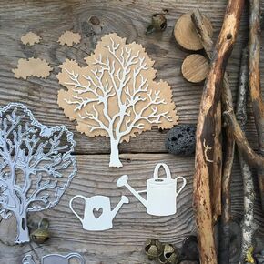 Seasons Tree Metal Cutting Dies Big Tree Die Cuts Embossing Stencils for DIY Scrapbooking Photo Album Decorative DIY Paper Cards Making