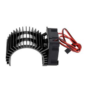 1pc Motor Electric Heatsink Equipped with 5V Cooling Fan 30mm RC Motor Radiator for 1/10 Scale Electric RC Car 540/550 Motor(Blue)
