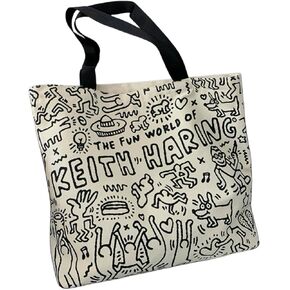 Canvas Tote Bag for Women Large Capacity Shopping Bag Kpop One Shoulder Bag Gifts from Mother and Grandmother Birthday