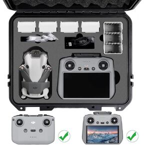 Professional Mini 4 Pro Hard Case for DJI Mini 4 Pro, Waterproof Carrying Case for DJI Mini 4 Pro Fly More Combo - Fits For RC-N2/RC 2 All Mini 4 Pro Drone Accessories in Kuwait