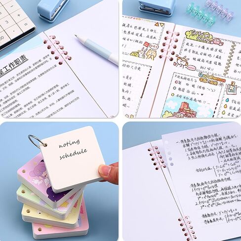 M&G Single Hole Punch, 1 Hole Puncher Single Small Hole Punch Mini Cute One Punch with Locking Ring for Crafts Scrapbooking Binder Home Office Supplies Paper, Blue in Saudi Arabia