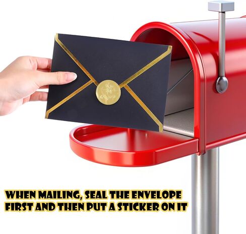 500 Pcs Gold Envelope Seals Gold Embossed Seal Stickers Self Adhesive Wax Seal Stickers Vintage Embossed Wax Looking Stickers Envelope Seal Labels for Certificate Wedding Invitations in Saudi Arabia