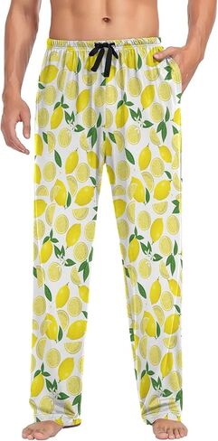 Aflyko Men's Pajama Pants with Pockets Loose Lounge Sleepwear Long Pjs Bottoms in Kuwait